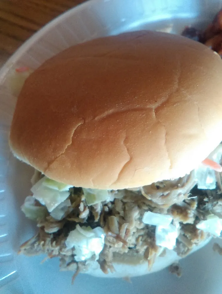 Child Pork Sandwich Plate